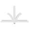 Ekena Millwork Redmond Architectural Grade PVC Gable Bracket, 60"W x 35"H x 4"D x 4"F, 14/12 Pitch GBP060X35X0404RED00 - alternate 2